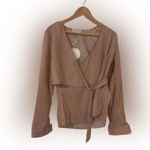 Hayden LA Long Sleeve Wrap Shirt